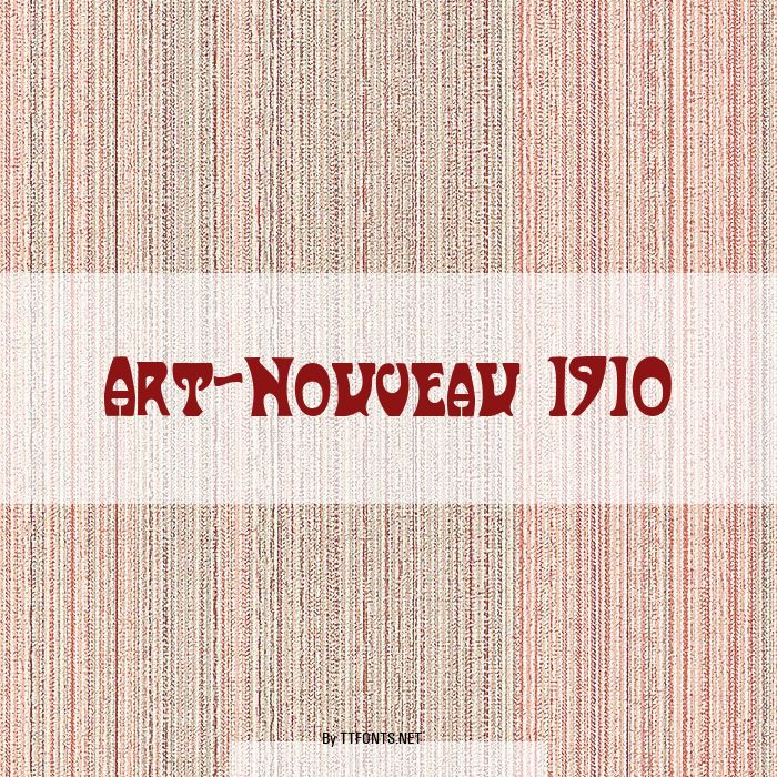 Art-Nouveau 1910 example